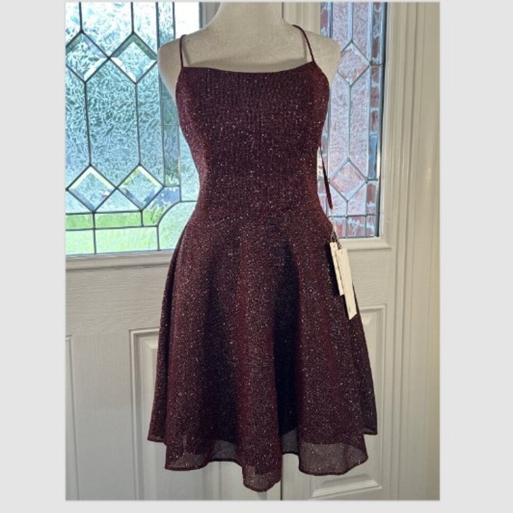 PromGirl A-line Square Neckline Sleeveless Short/Mini Sequin PGBHC21 Heartbeat 8